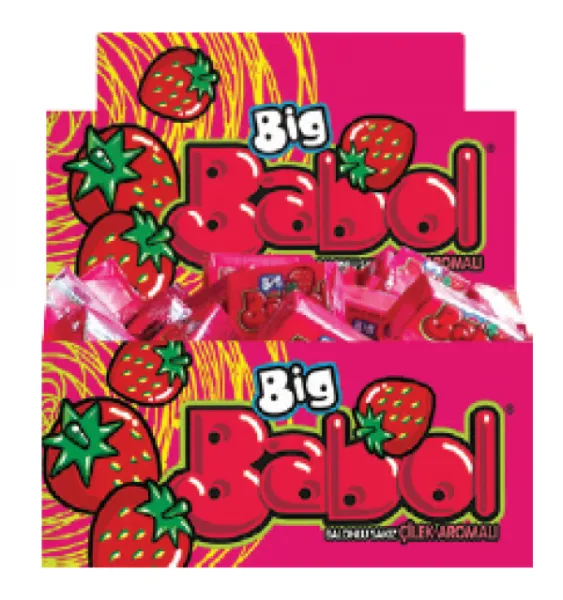 Big Babol Mono Strawberry Gum 4.2 gr