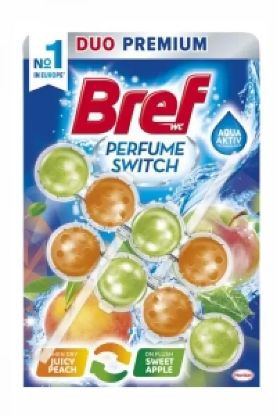 Bref Toilet Block Duo Premium Peach&Red Apple Mono