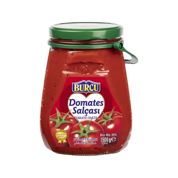 Burcu Paste Tomato Glass Jar 1500 gr