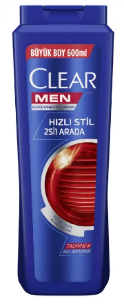 Clear Men 2 in 1 Quick Style Shampoo 600 ml