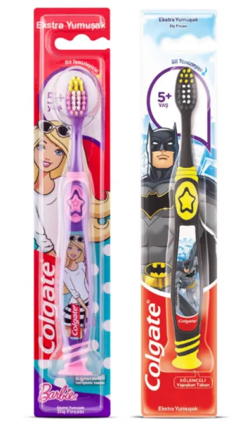 Colgate Kids Barbie - Batman 6+ Toothbrush 1 pcs