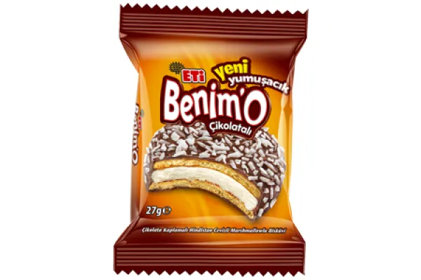 ETİ Benim'o Coated Marshmallow and Coconut Biscuit 16 gr