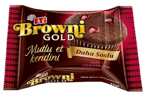 ETİ Browni Gold Chocolate Cake with Sour Cherry Sauce 45 gr