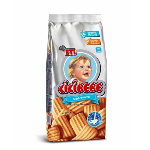 ETİ Cicibebe Baby Biscuit Plain 400 gr