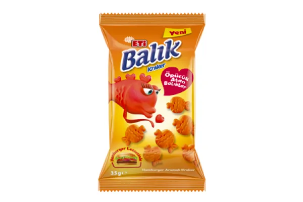 ETİ Fish Kiss Shaped Cracker 35 gr