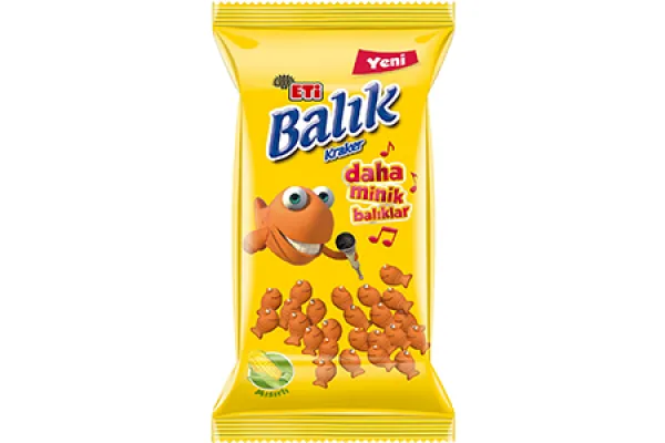 ETİ Fish Shaped Cracker With Corn 70 gr