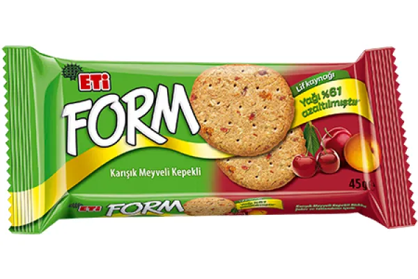 ETİ Form Bran Biscuit with Mixed Fruit 45 gr