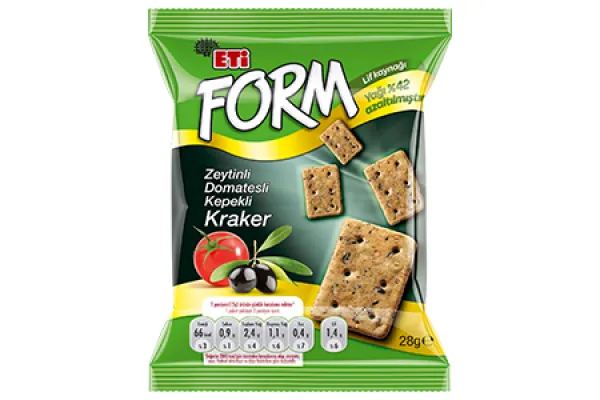 ETİ Form Bran Cracker with Olive& Tomato 30 gr