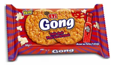 Eti Gong Sweet and Hot Corn Puffed Rice 68 gr