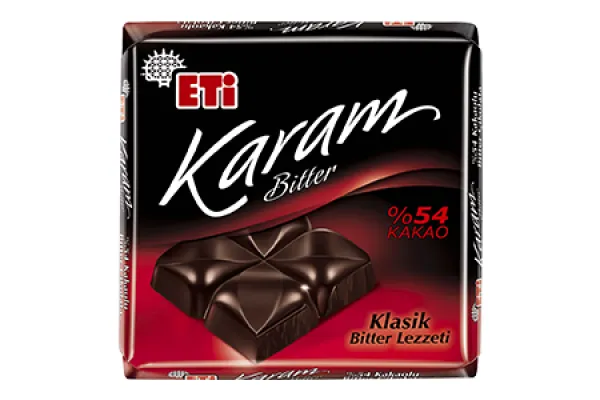 ETİ Karam Bitter Chocolate with 54% Cocoa 80 gr