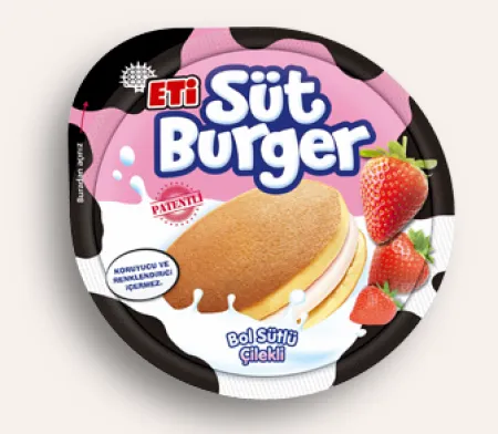 Eti Süt Burger with Strawberry 35 gr