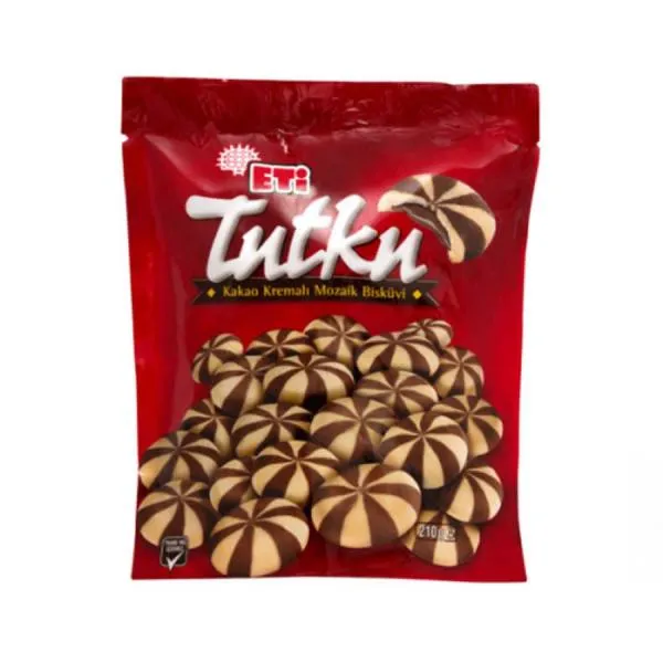 ETİ Tutku Mosaic Biscuit Filled With Cocoa Cream Bag 190 gr