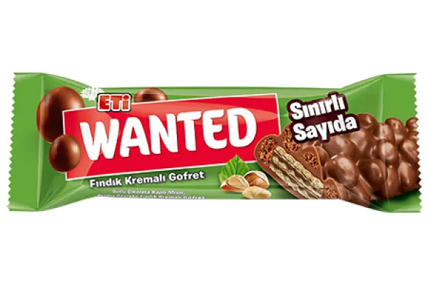 ETİ Wanted Hazelnut Cream Wafer 32 gr