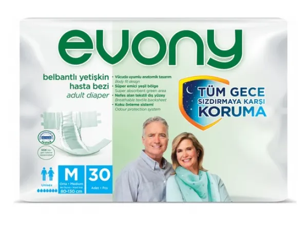 Evony Adult Diapers Medium 30 pc