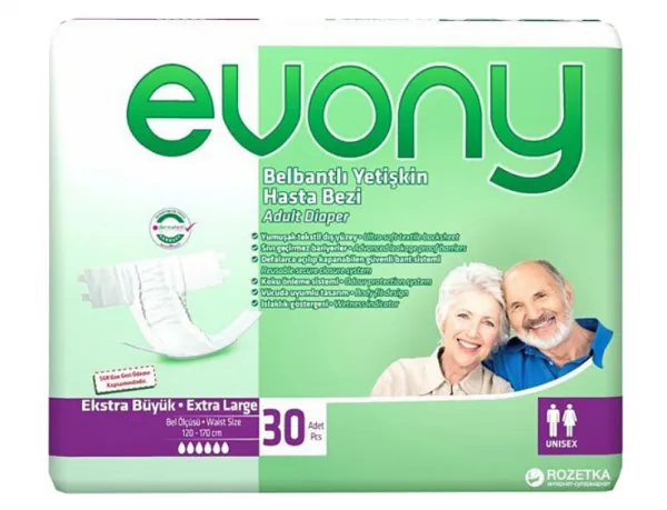 Evony Adult Diapers X Large 30 pc