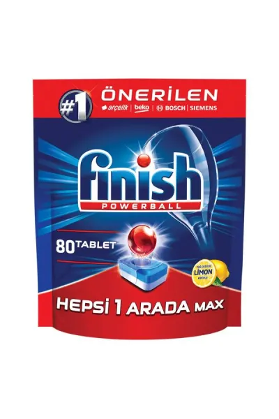 Finish All in One Degreaser Lemon Scented 80 pc