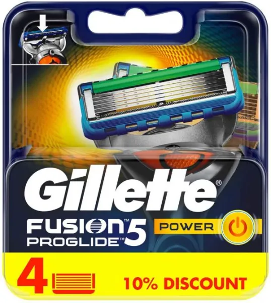 Gillette Fusion Proglide Power Blades 4 pc