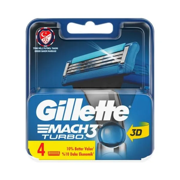 Gillette Mach 3 Turbo 4 pc