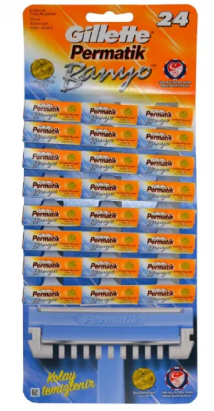 Gillette Permatik Bath 24 pcs
