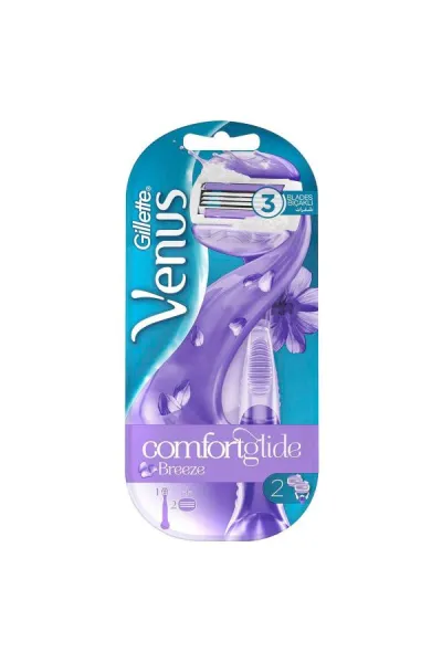 Gillette Venus Comfortglide Breeze Razor With 2 Refill 1 pc