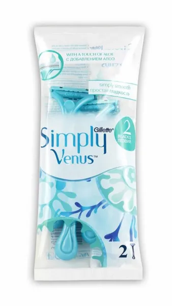 Gillette Venus Simply Smooth Disposal Razors 2 pcs