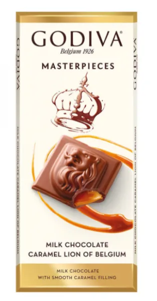 Godiva Chocolate Milk Caramel Tablet Lion 86 gr
