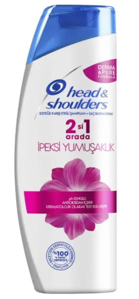 Head&Shoulders Silk Softness 2 in 1 Shampoo And Hair Care Cream 400 ml