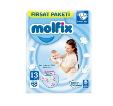 Molfix Baby Diaper Opportunity Package No3 68 pcs