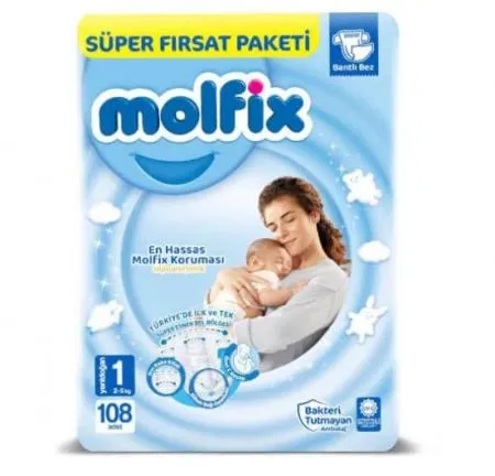 Molfix Baby Diaper Super Opportunity Package No 1 108 pcs