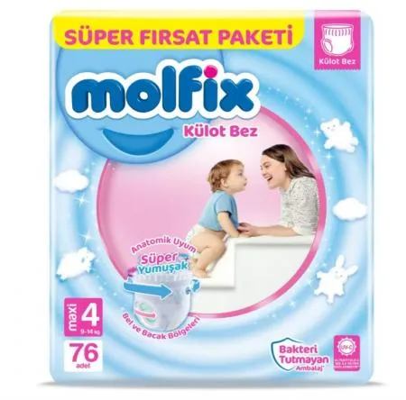 Molfix Pants Super Packet No 4 76 pc