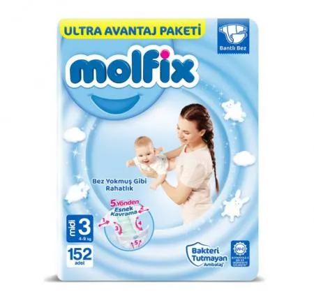 Molfix Ultra Advantage Package No 3 152 pcs