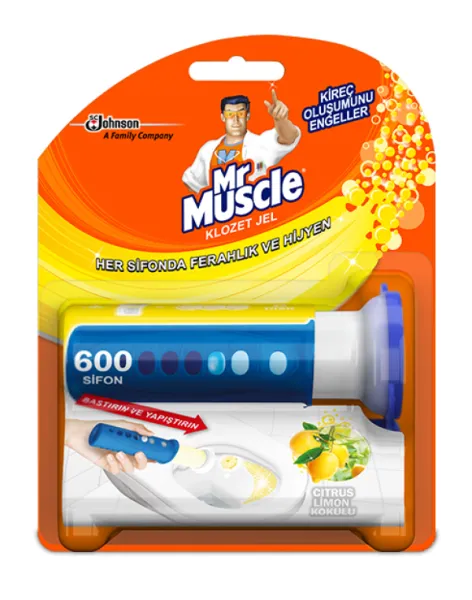 Mr. Muscle Active Clean Toilet Blocks Jel Lemon 36 ml