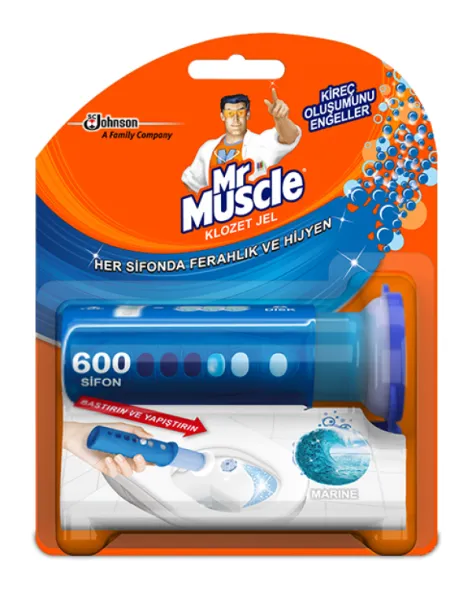 Mr. Muscle Active Clean Toilet Blocks Jel Marine 36 ml