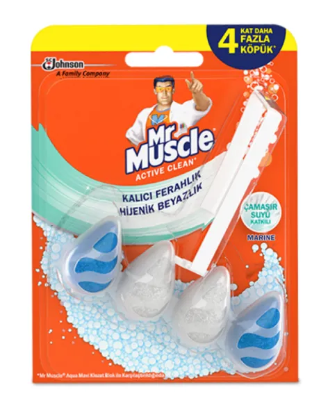 Mr. Muscle Active Clean Toilet Blocks Marine (ball) 37 gr