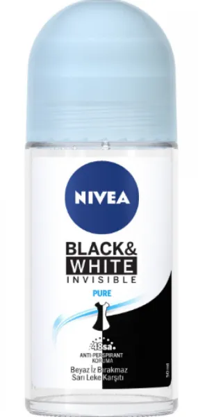 Nivea Deodorant B&W Pure Roll On 50 ml