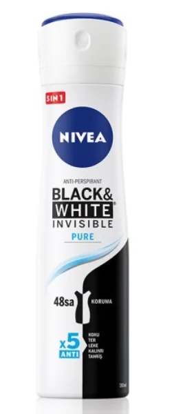 Nivea Deodorant B&W Pure Spray 150 ml