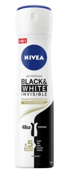 Nivea Deodorant B&W Silky Smooth Spray 150 ml