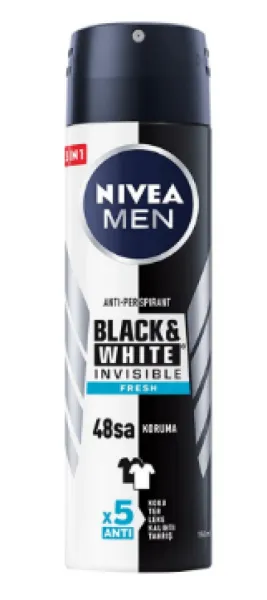 Nivea Men Deodorant B&W Fresh Spray 150 ml