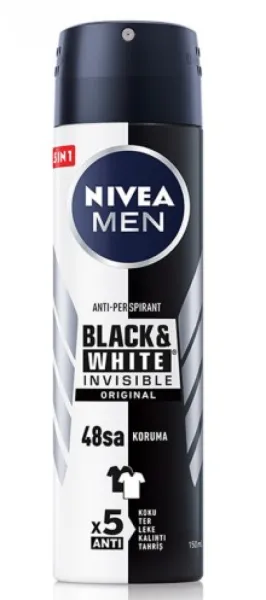 Nivea Men Deodorant B&W Original Spray 150 ml