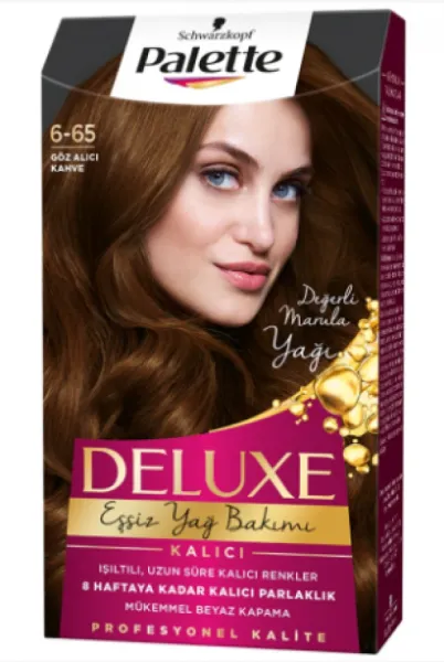 Palette Deluxe Hair Dye Eye-catching Brown 6-65 1 pcs