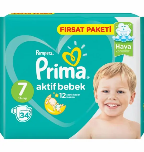 Pampers Prima No7 34 pc