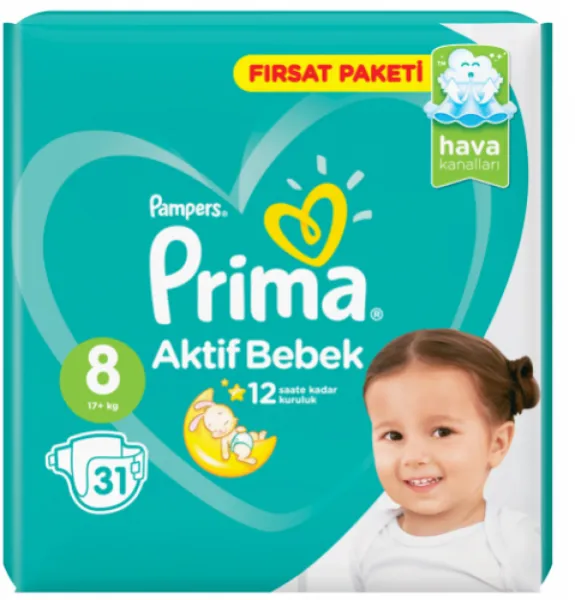 Pampers Prima No8 31 pc
