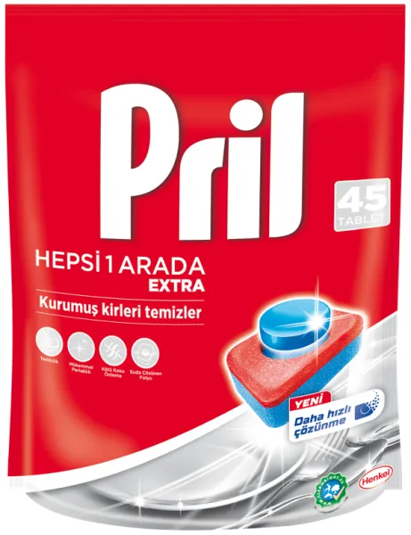Pril Tabs All in One 45 pcs