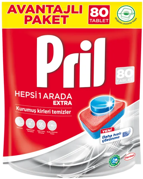 Pril Tabs All in One 80 pcs