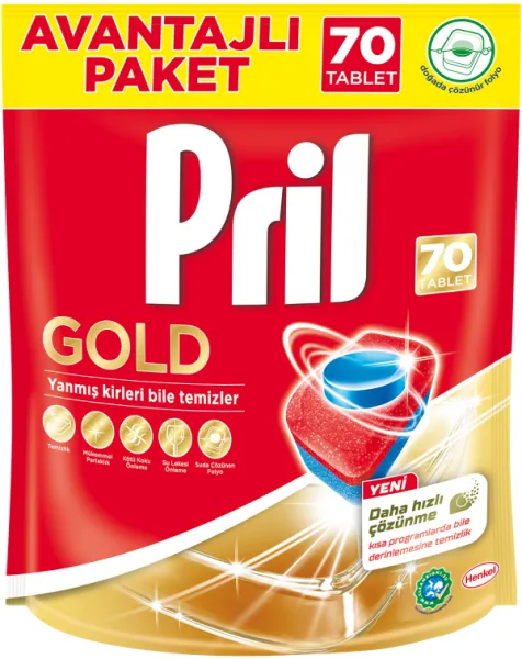 Pril Tabs Gold Doypack 70 pcs