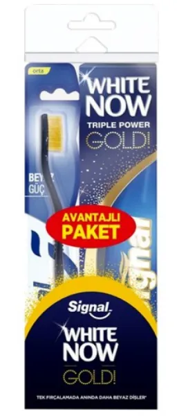 Signal White Now Gold Toothpaste 75 ml+Toothbrush 1 pcs