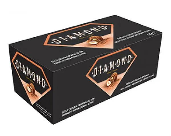 Şölen Dıamond Milk Chocolate Coated Wafer with Whole and Hazelnut Cream 1 kg