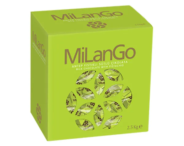 Şölen Milango Milk Chocolate With Pistachio Filled With Pistachio Cream 2.5 kg