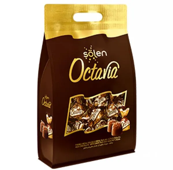 Şölen Octavia Milk Chocolate with Hazelnut Cream Filled with Crispy Rice 825 gr