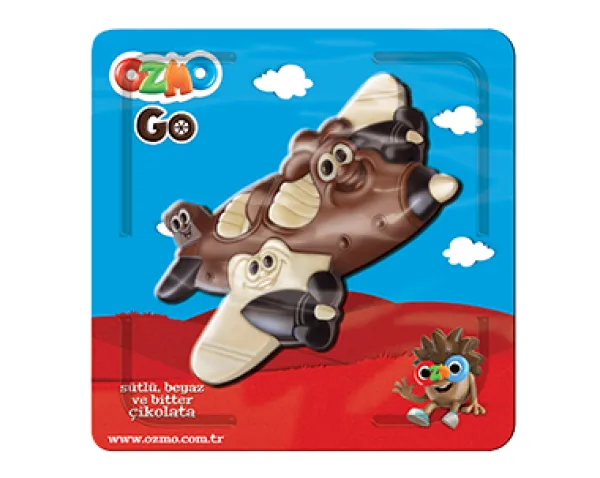 Şölen Ozmo Airplane Figured Milk, White Bitter Chocolate 30 gr